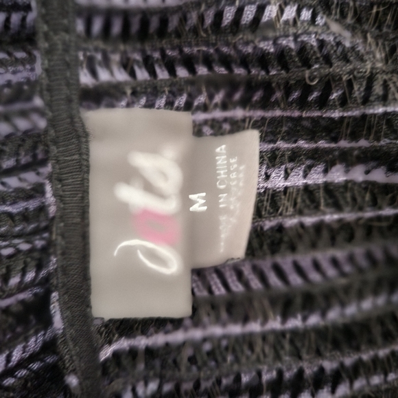 Blue/black Sheer top, size M - Picture 5 of 5